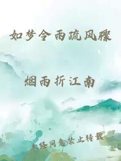 如梦令雨疏风骤